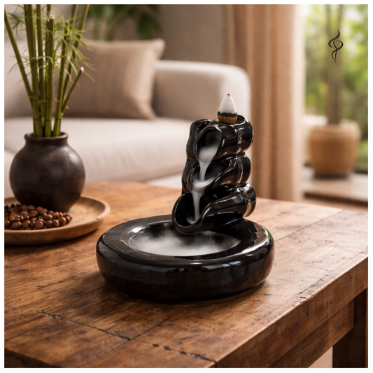 Brûleur d’encens à reflux – Bambou et piscine