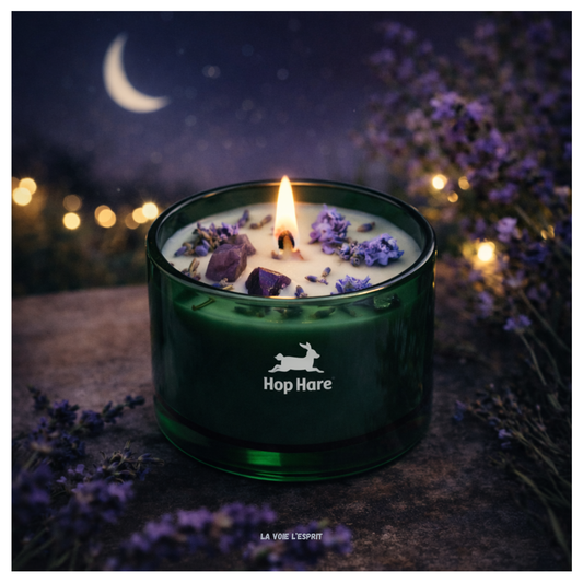 Bougie Fleur Magique en Cristal  - La Lune