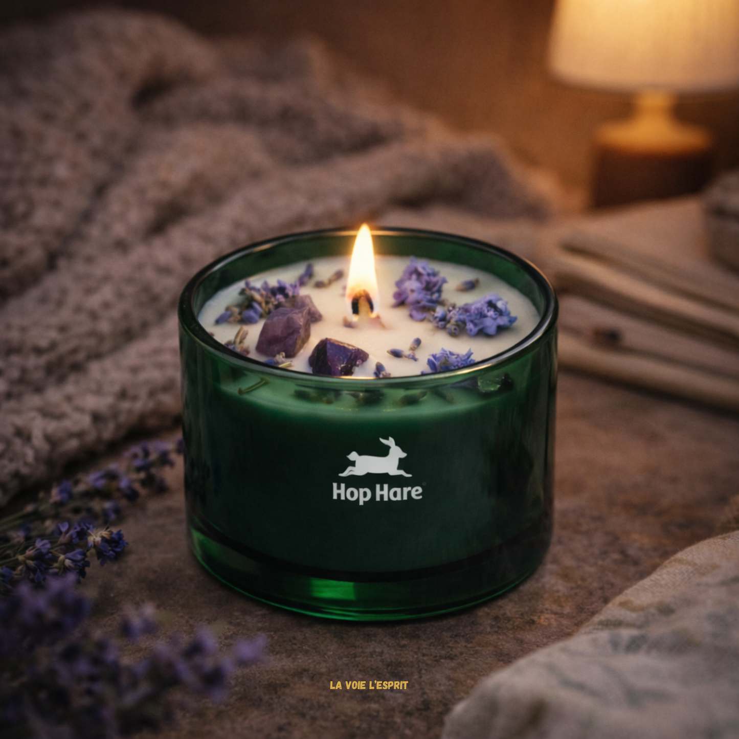 Bougie Fleur Magique en Cristal  - La Lune