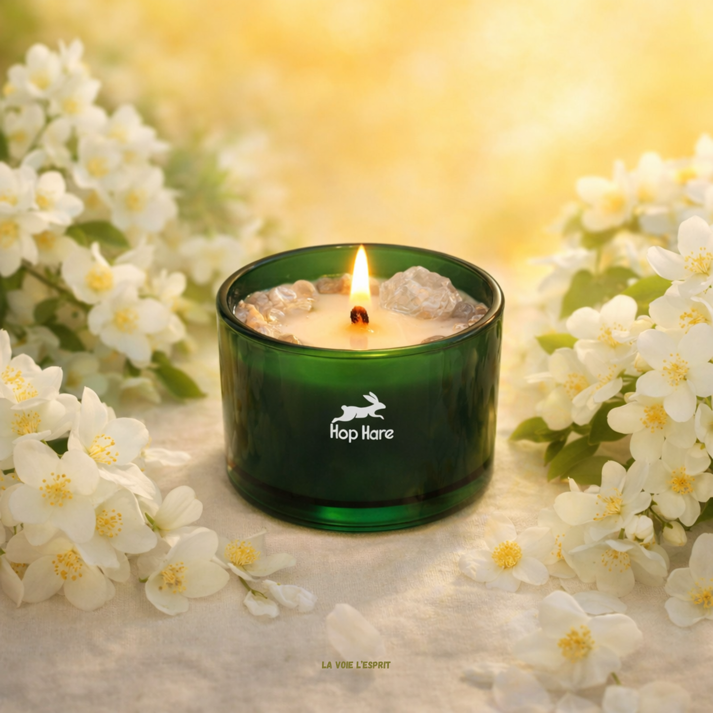 Bougie Fleur Magique en Cristal - Le Lion