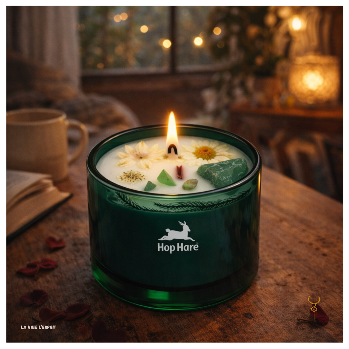 Bougie Fleur Magique en Cristal - Le Magicien