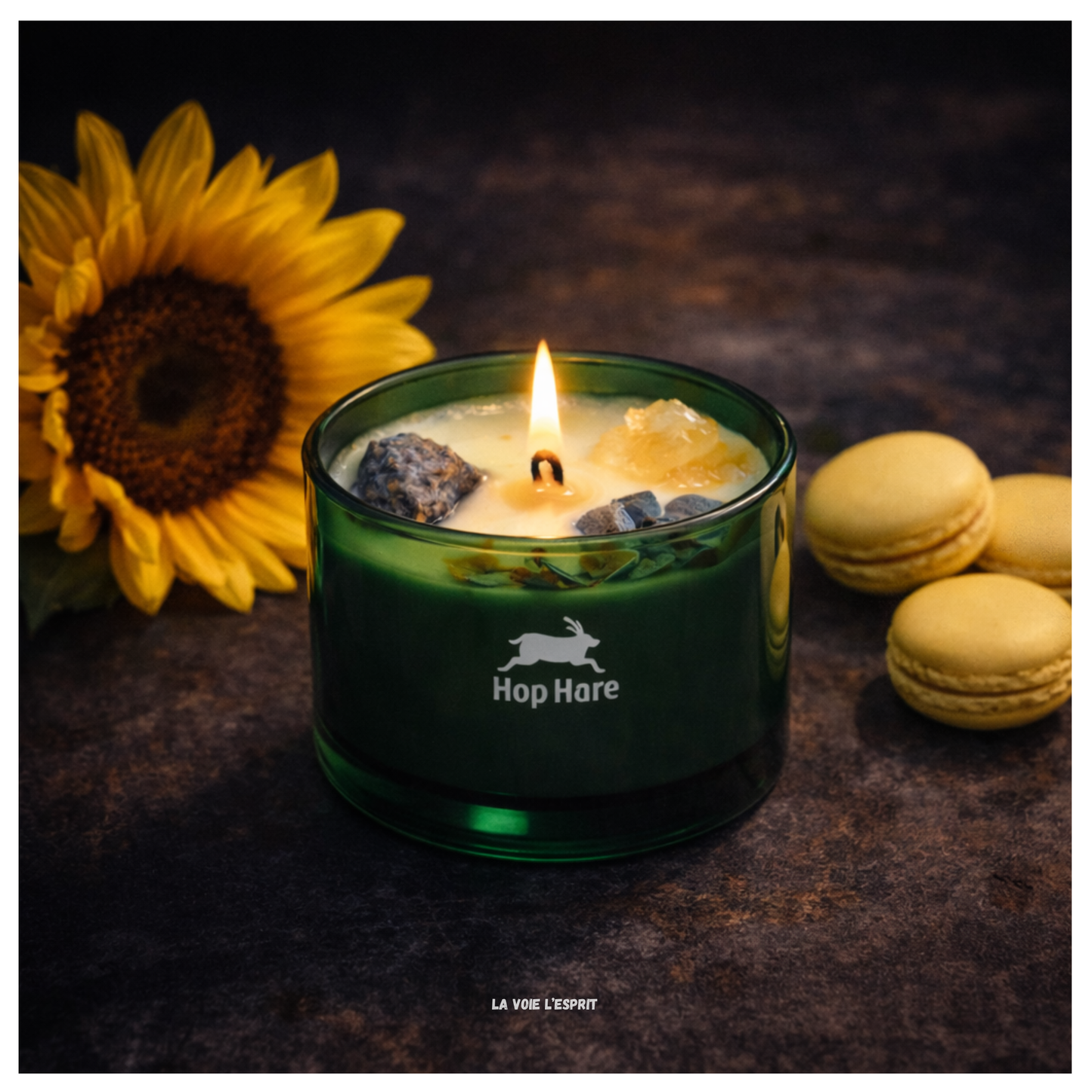 Bougie Fleur Magique Cristal  - Le Soleil