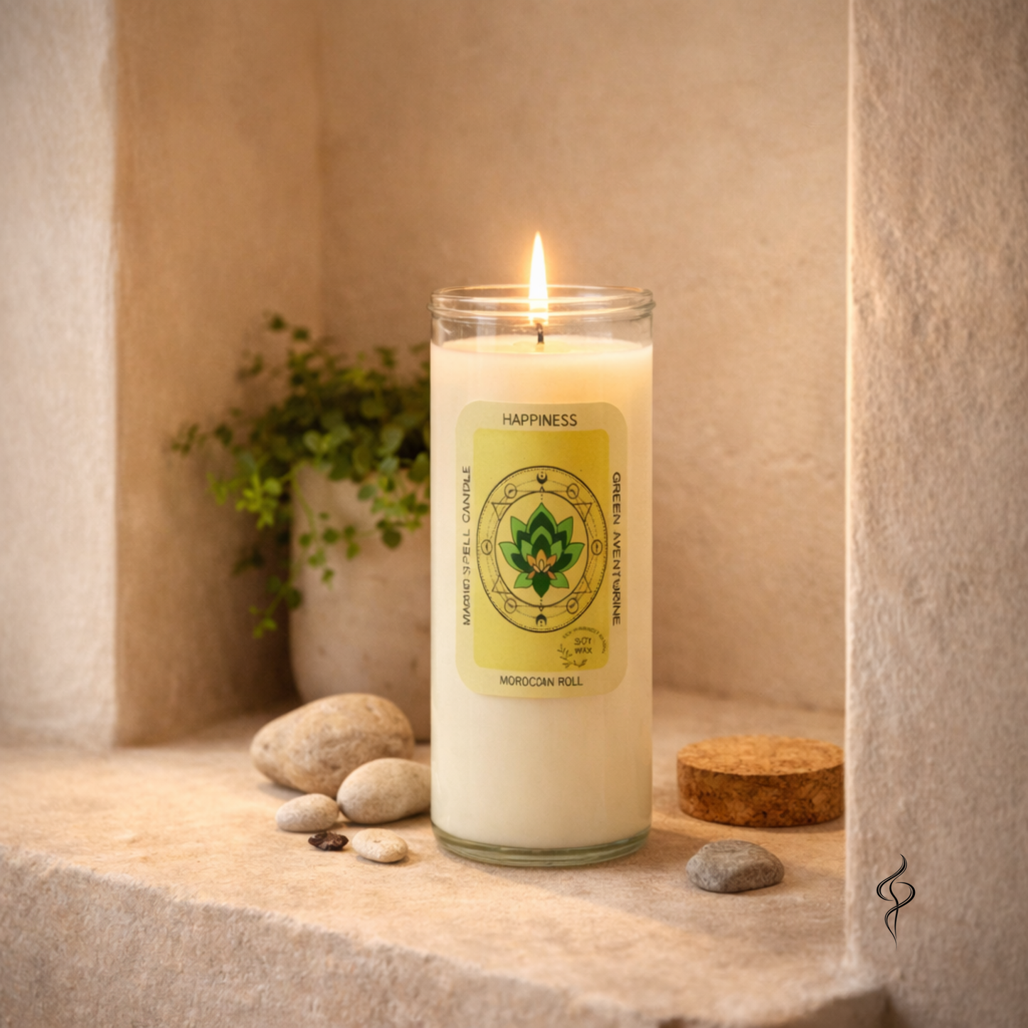 Bougie rituelle – Bonheur