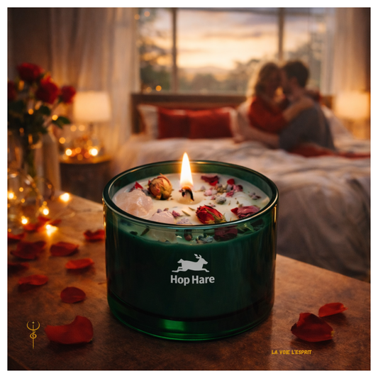 Bougie Fleur Magique en Cristal  - Les Amoureux