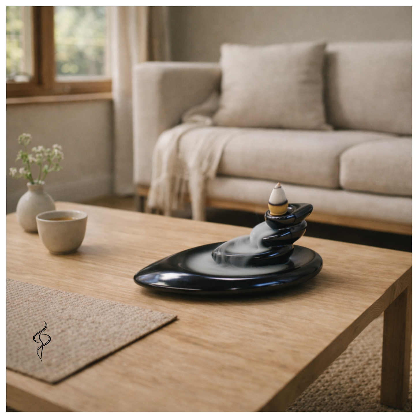 Brûleur d’encens à reflux – Petits cailloux