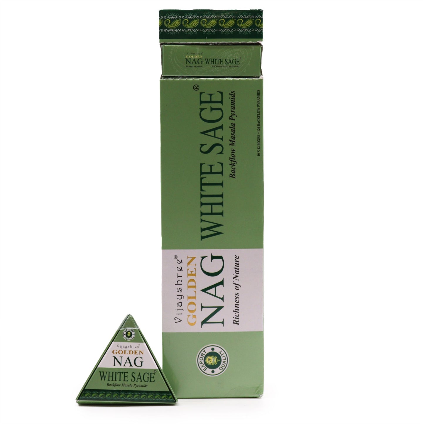 Cônes d’encens à reflux Golden Nag – Sauge blanche