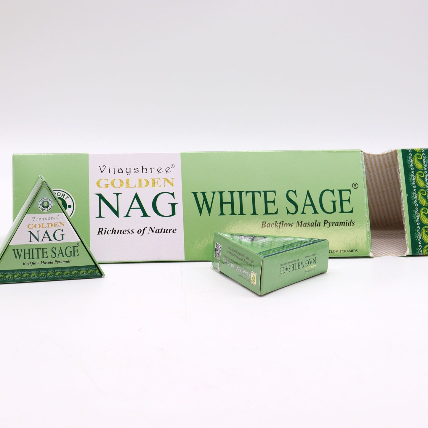 Cônes d’encens à reflux Golden Nag – Sauge blanche