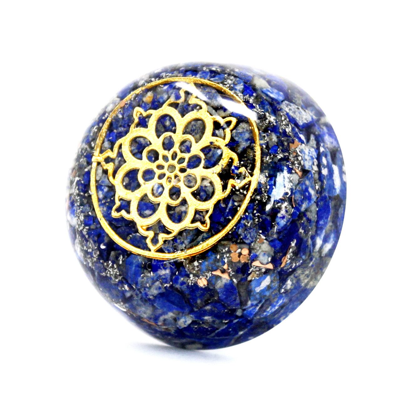 Bloc énergétique en orgonite – Dôme lapis-lazuli