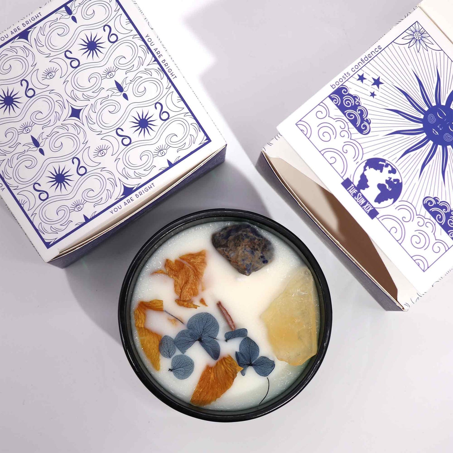 Bougie Fleur Magique Cristal  - Le Soleil