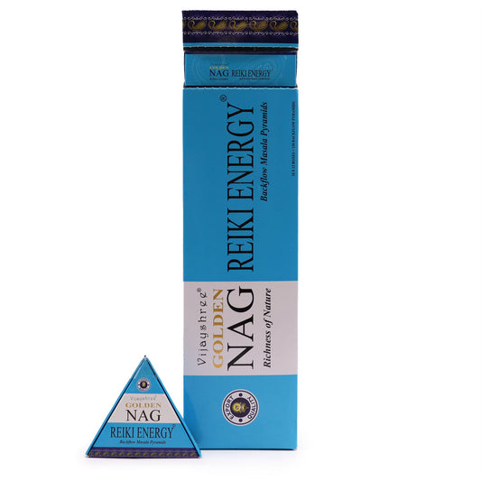 Cônes d’encens à reflux Golden Nag - Énergie Reiki