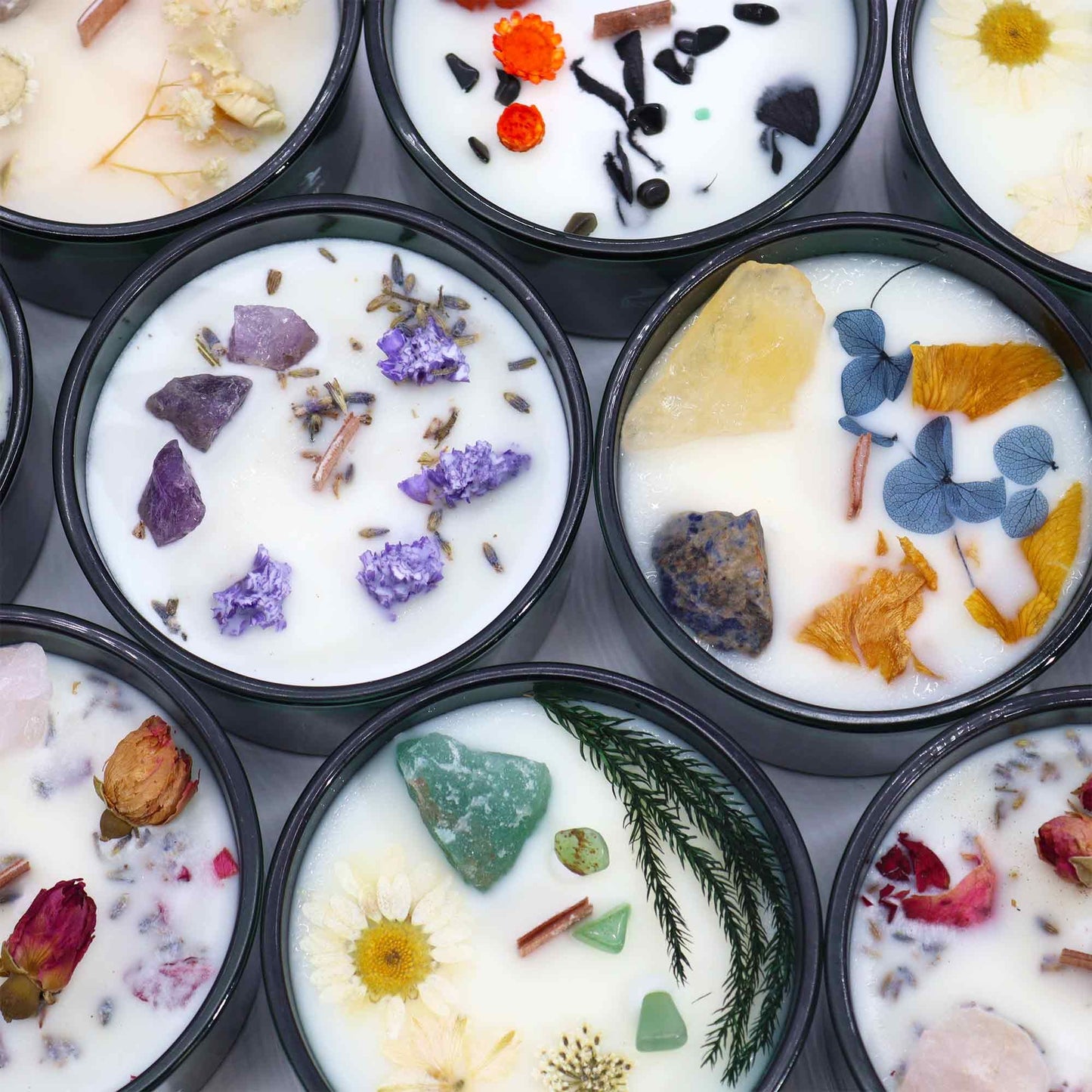 Bougie Fleur Magique en Cristal  – Le Roi des Épées