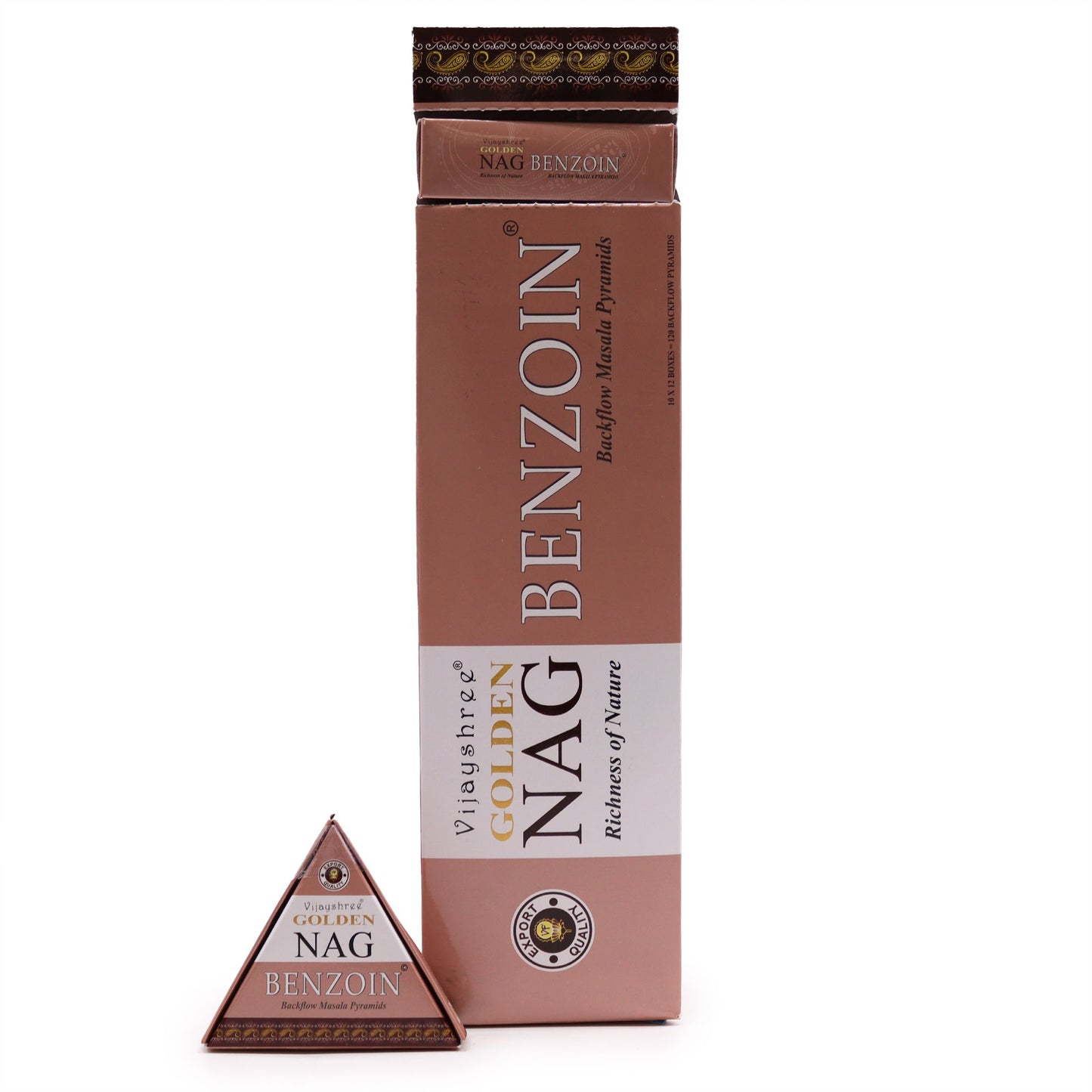 Cônes d'encens à reflux Golden Nag – Benjoin